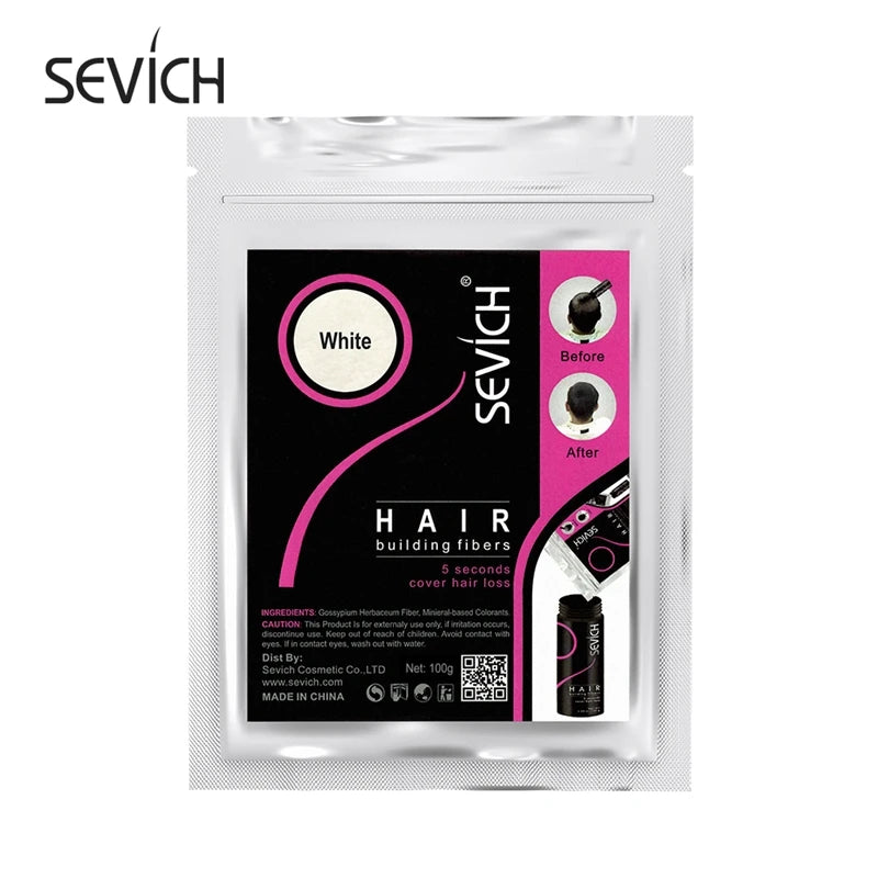 100g Hair Loss Building Hair Fibers Blender Conceal Styling Fiber Hair Powders Thinning Keratin Eyelash Extension Black