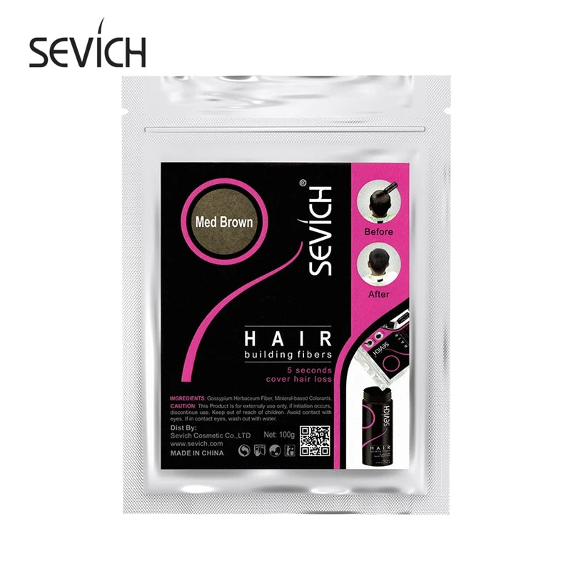 100g Hair Loss Building Hair Fibers Blender Conceal Styling Fiber Hair Powders Thinning Keratin Eyelash Extension Black