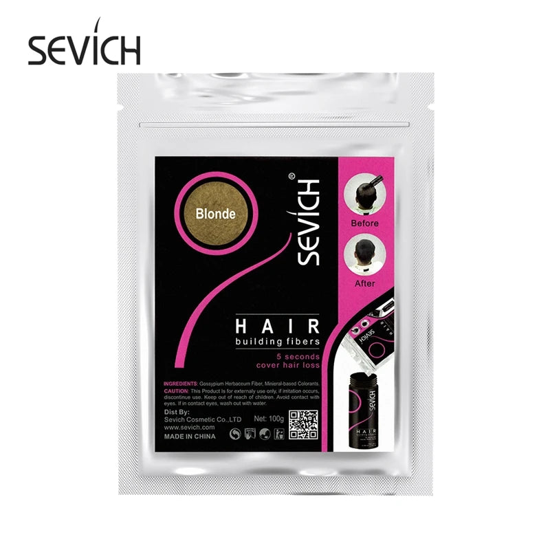 100g Hair Loss Building Hair Fibers Blender Conceal Styling Fiber Hair Powders Thinning Keratin Eyelash Extension Black