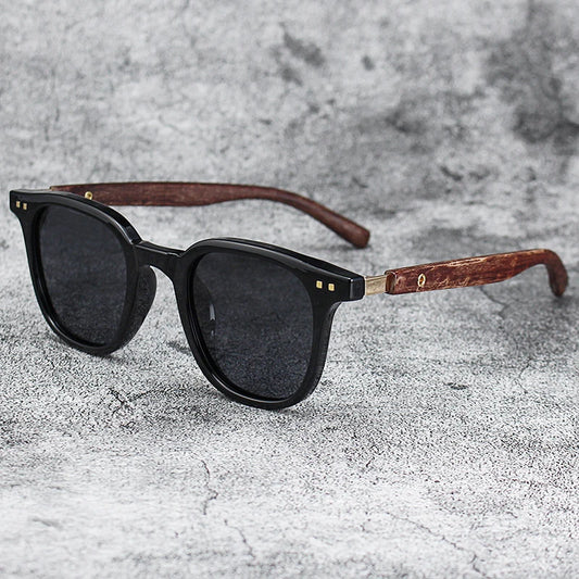 New Arrival Men Vintage Wooden Frame Sunglasses Classic