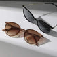 2 Pairs Men Vintage Narrow Cateye Sunglasses Set