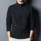 Men Pullover Winter Sweatshirt Cozy Men's Winter Sweatshirt Zipper Stand Collar Thick Polar Fleece Neck Stylish