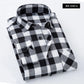 Plaid Shirt 2024 New Autumn Winter Flannel Red Checkered Shirt Men Shirts Long Sleeve Chemise Homme Cotton Male Check Shirts