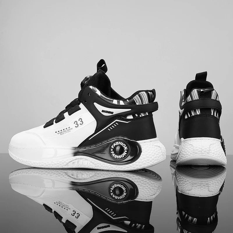 Mens Sneakers with Rotating Buckle