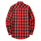 Mens Shirts Single Breaste Classic Plaid Smart Casual Flannel Shirt Long Sleeved Chest Two Pockets Design Spring Autumn Men Tops