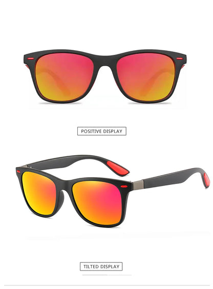 Polarized Sunglasses Men Square Sun Glasses Anti-glare