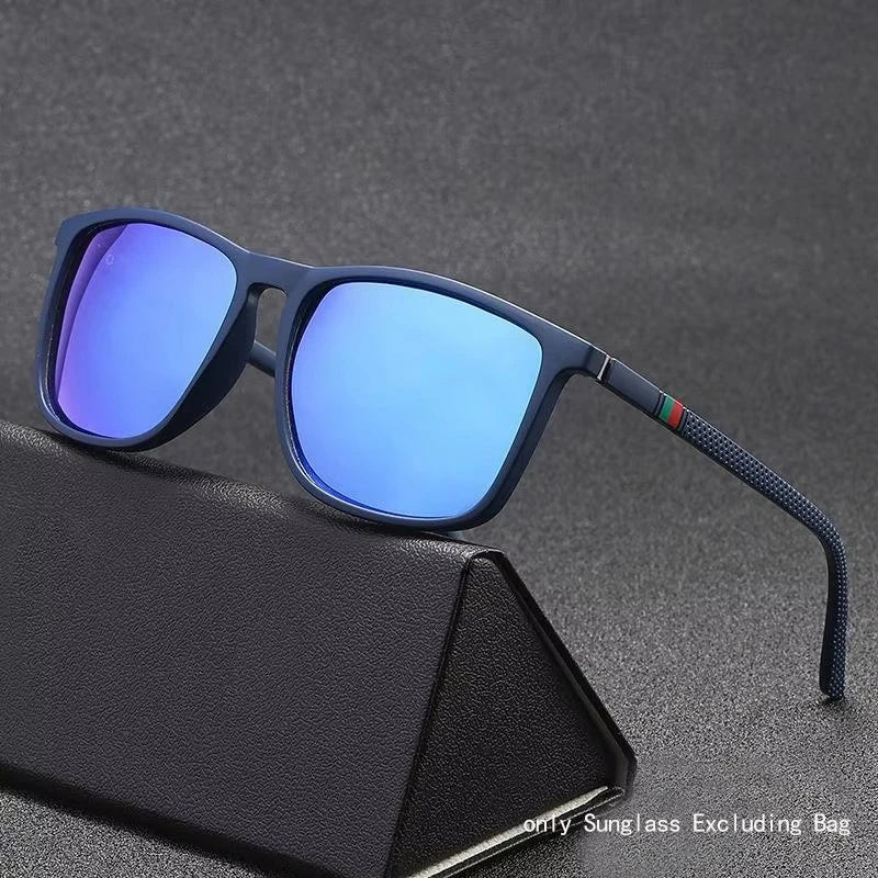 Sports Sunglasses for Men Polarized Comfortable Wear Square Sun Glasses Male Light Weight Eyewear Accessory with Origina