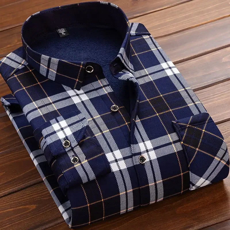 2024 Men's Spring Casual Long Sleeve Plaid