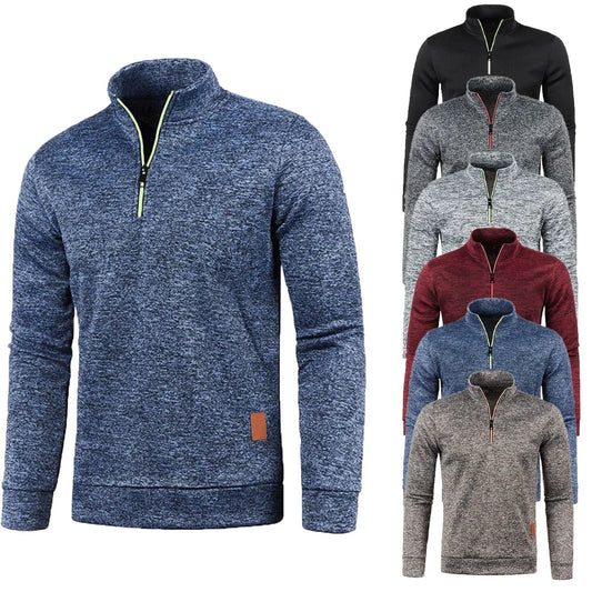 Men's Half-Zip Pullover Sweatshirt – Stylish and Comfortable for Everyday Wear