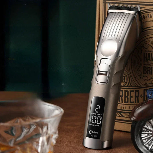 CODOS Hair Clippers for Men - Professional Cordless Clippers with 250min Runtime & Smart LCD - Quiet Hair Trimmer