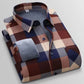 New men's shirt autumn and winter plus fleece thickened warm long sleeve