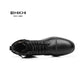 BHKH Men's Boots Winter Fashion botines Zip Lace-up Ankle Boots Vintage Business Dress Shoes Leather Casual Shoes For Men