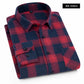 Plaid Shirt 2024 New Autumn Winter Flannel Red Checkered Shirt Men Shirts Long Sleeve Chemise Homme Cotton Male Check Shirts