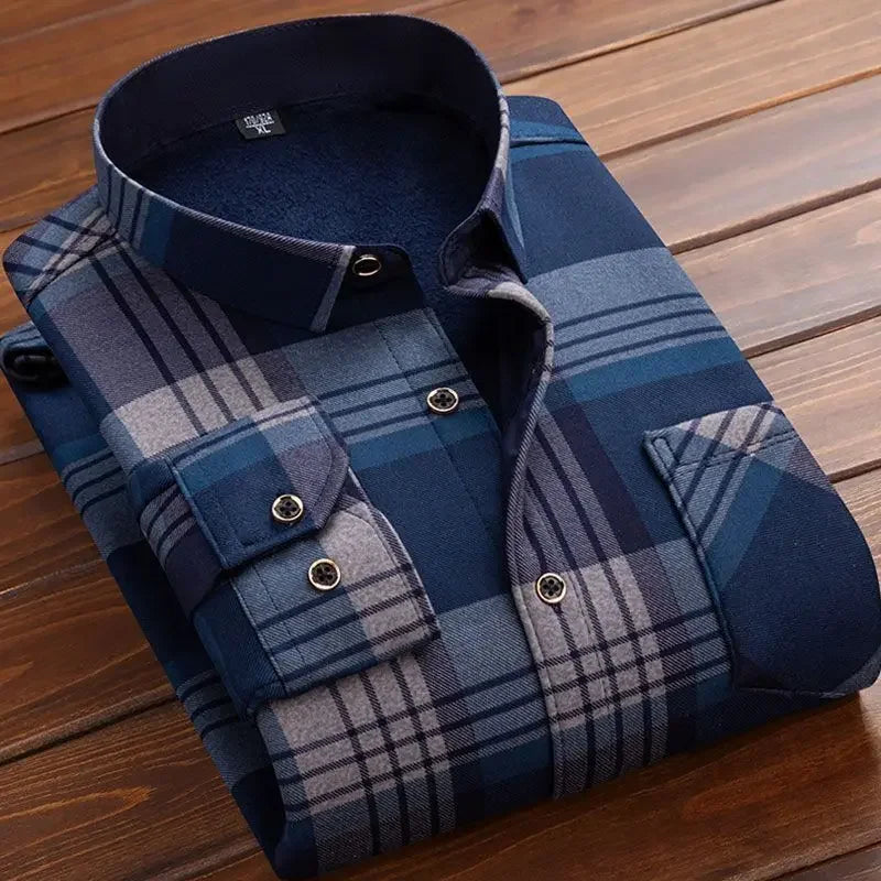 2024 Men's Spring Casual Long Sleeve Plaid