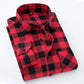 Plaid Shirt 2024 New Autumn Winter Flannel Red Checkered Shirt Men Shirts Long Sleeve Chemise Homme Cotton Male Check Shirts