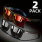 2pcs Square Polarized Sunglasses Anti Glare Sun Shades