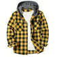 Men's Shirts Classic Plaid Casual Button Down Hooded