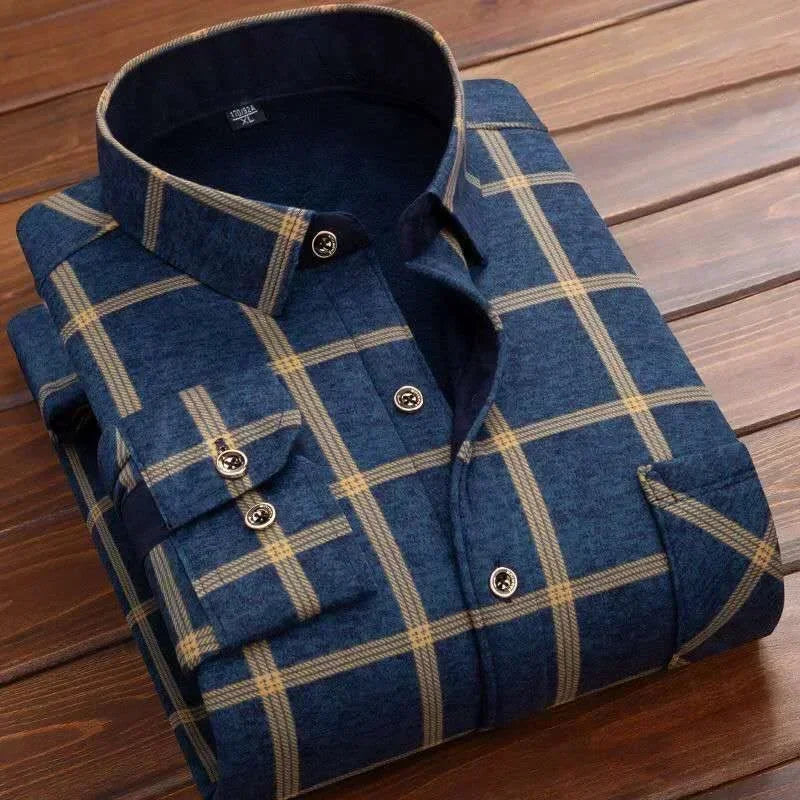 2024 Men's Spring Casual Long Sleeve Plaid