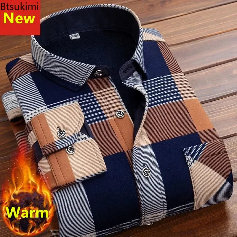 2024 Men's Spring Casual Long Sleeve Plaid