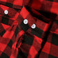 Mens Shirts Single Breaste Classic Plaid Smart Casual Flannel Shirt Long Sleeved Chest Two Pockets Design Spring Autumn Men Tops