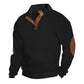 2024 cross-border bestselling euro code men's casual standing collar long-sleeved Jacquard knitted button-down sweater