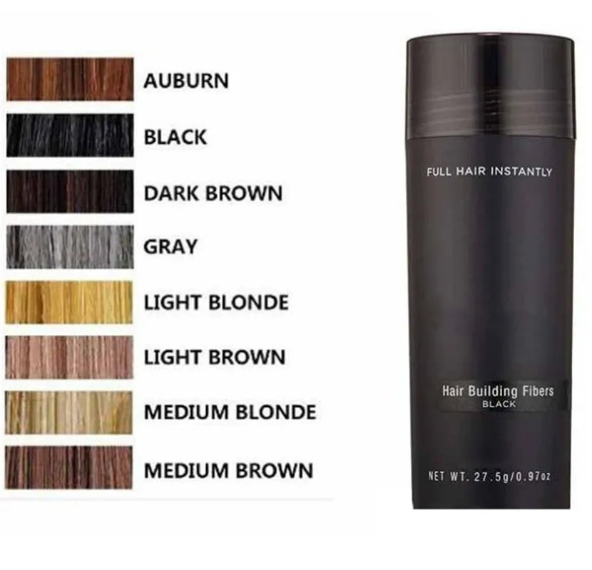 9 Color Hair Fibers Regrowth Powders Keratin Applicator Hair Building Fibers Spray Pump Hair Growth Products Beauty Health 27.5g