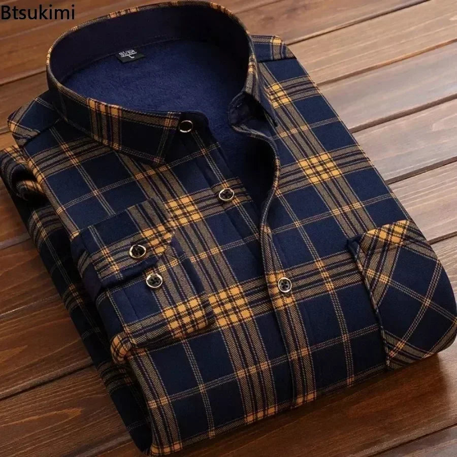 2024 Men's Spring Casual Long Sleeve Plaid